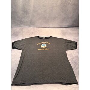 How many licks does it take? cartoon shirt Mr Owl, black‎ size 2XL NWOT